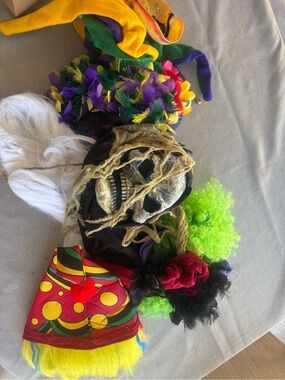 Costume 3 pounds of various hats and masks etc